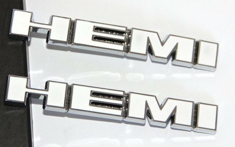 "Hemi" Colorful Straight Emblem Badge Dodge, Chrysler, Jeep "Hemi" Colorful Straight Emblem Badge Dodge, Chrysler, Jeep